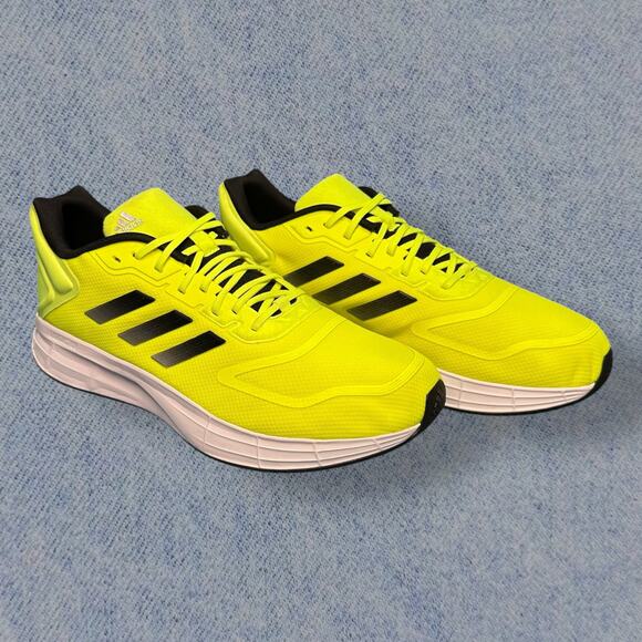 Adidas Duramo 10 Running Shoes | Highlighter Yellow | Men’s Size 13 - Picture 1 of 7